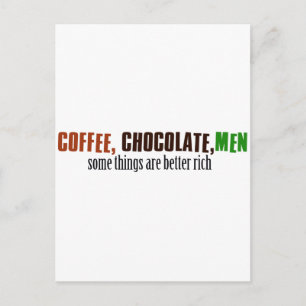 コーヒーチョコレートメンズ ポストカード