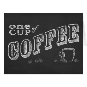 コーヒーチョークアート1杯
