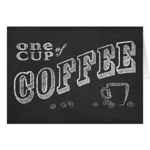 コーヒーチョークアート1杯