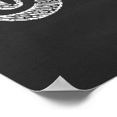 コーヒーチョークアート1杯 ポスター (角)