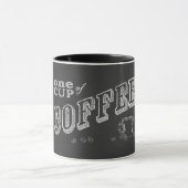 コーヒーチョークアート1杯 マグカップ (中央)