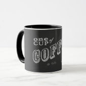 コーヒーチョークアート1杯 マグカップ (正面左)
