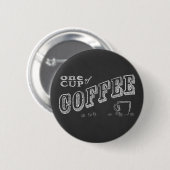 コーヒーチョークアート1杯 缶バッジ (正面&裏面)