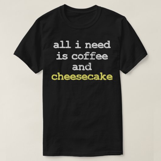 コーヒーチーズケーキ Tシャツ (デザイン正面)