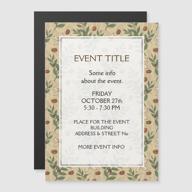 コーヒーツリーパターン (正面/裏面)