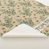 コーヒーツリーパターン シェルパブランケット (3/4)