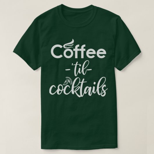 コーヒーティルカクテルバリスタ Tシャツ (デザイン正面)