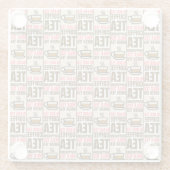 コーヒーティーパターン、コースター ガラスコースター (裏面)