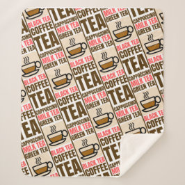 コーヒーティーパターン、シェルパブランケット シェルパブランケット