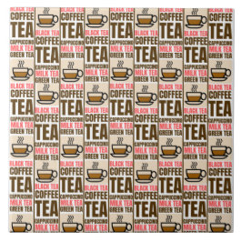 コーヒーティーパターン、セラミックタイル タイル