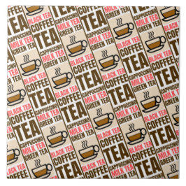 コーヒーティーパターン、セラミックタイル タイル