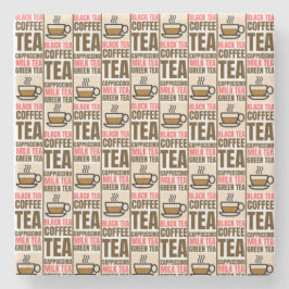 コーヒーティーパターン、石コースター ストーンコースター