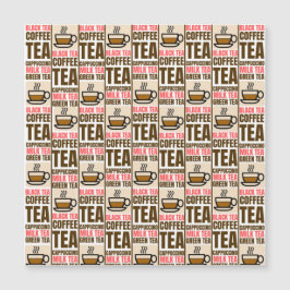 コーヒーティーパターン、磁気カード