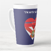 コーヒーティーフロリダおもしろい カフェラテマグ (左アングル)