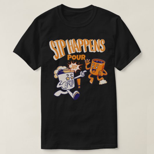 コーヒーティーブルーイングマグ愛おもしろい者Espress Tシャツ (デザイン正面)