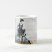 コーヒーティーホットココアダンサーバレエバレエバレリーナマグ コーヒーマグカップ (中央)