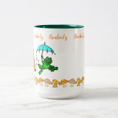 コーヒーティーマグカップ、きのこカエル ツートーンマグカップ (中央)