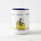 コーヒーティーマグカップ、マウスチーズ ツートーンマグカップ (中央)