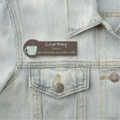 コーヒーティール（緑がかった色） 名札 (インサイチュ)