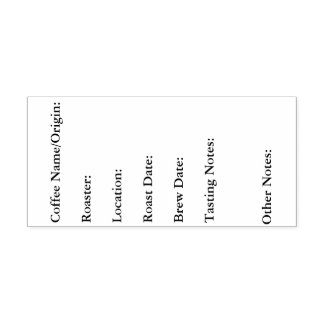 コーヒーテイスティングノート セルフインキングスタンプ