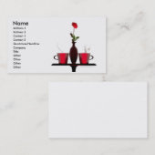 コーヒーテーブルは上がり、 名刺 (正面/裏面)