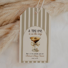 コーヒーテーマエスプレッソマルティーニバーブベビーシャワー ギフトタグ