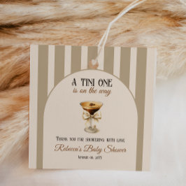 コーヒーテーマエスプレッソマルティーニバーブベビーシャワー フェイバータグ