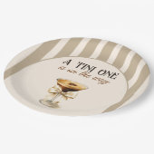 コーヒーテーマエスプレッソマルティーニバーブベビーシャワー ペーパープレート (アングル)