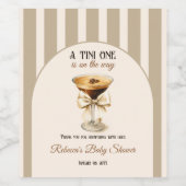 コーヒーテーマエスプレッソマルティーニバーブベビーシャワー ワインラベル (シングルラベル)