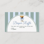 コーヒーテーマエスプレッソマルティーニ赤ちゃんシャワーおむつ エンクロージャーカード (正面)