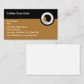 コーヒーテーマカフェ及びレストラン 名刺 (正面/裏面)