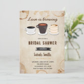 コーヒーテーマカードの招待 招待状 (スタンド正面)