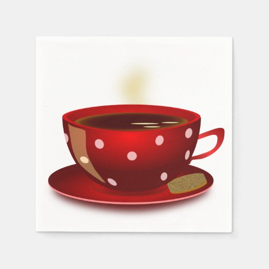 コーヒーテーマナプキンス スタンダードカクテルナプキン (正面)