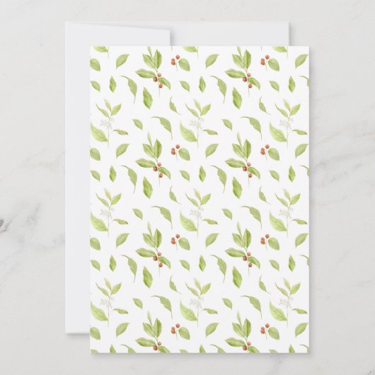 コーヒーテーマブライダルシャワー招待 招待状 (裏面)