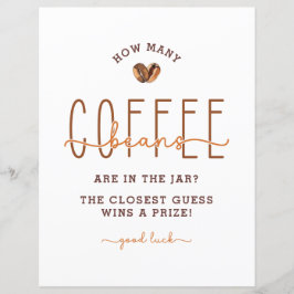 コーヒーテーマベビーシャワー推量ゲーム