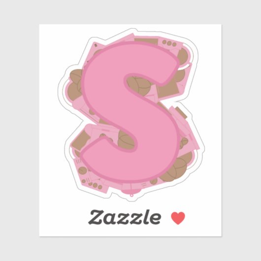 コーヒーテーマレターSカスタムカットビニールシール シール (シート)