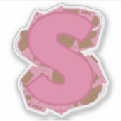 コーヒーテーマレターSカスタムカットビニールシール シール (正面)