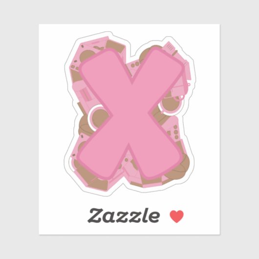 コーヒーテーマレターXカスタムカットビニールシール シール (シート)