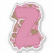 コーヒーテーマレターZカスタムカットビニールステッカー シール (正面)