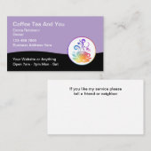 コーヒーテーマ歩道カフェ 名刺 (正面/裏面)