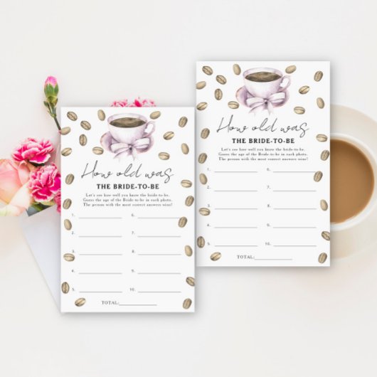 コーヒーテーマ花嫁は何歳になる予定だった