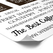 コーヒーディスプレー,バリスタ,カフェ,コーヒーハウス ポスター (角)