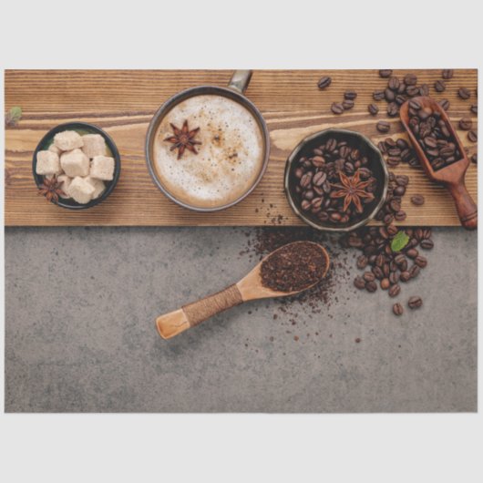 コーヒーデカップージティッシュペーパー 薄葉紙 (正面)