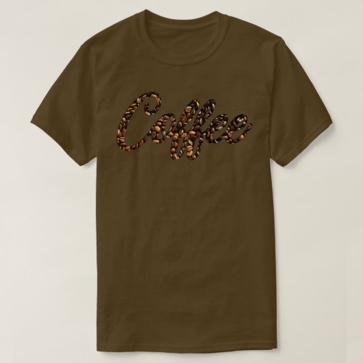 コーヒーデコーコーヒー豆 Tシャツ (デザイン正面)