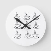 コーヒーデザインの壁時計 ラウンド壁時計 (正面)