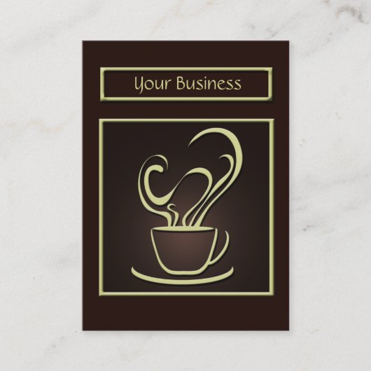 コーヒーデザイン名刺 名刺 (正面)
