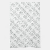 コーヒーデートのキッチンタオル キッチンタオル (縦)