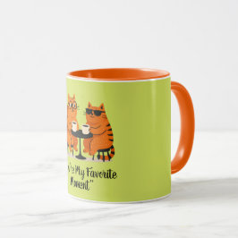 コーヒーデートの猫カップルマグ マグカップ