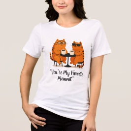 コーヒーデートの猫カップルTシャツ トライブレンドＴシャツ