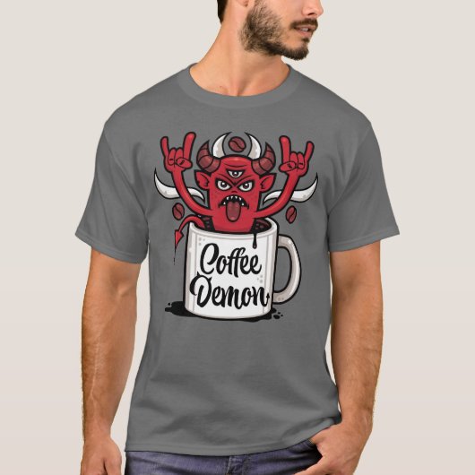 コーヒーデーモン Tシャツ (正面)